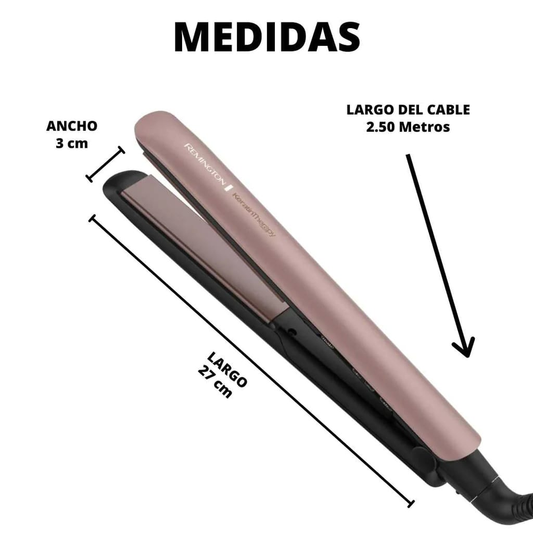 Plancha de cabello Remington con keratina y aceite de argán