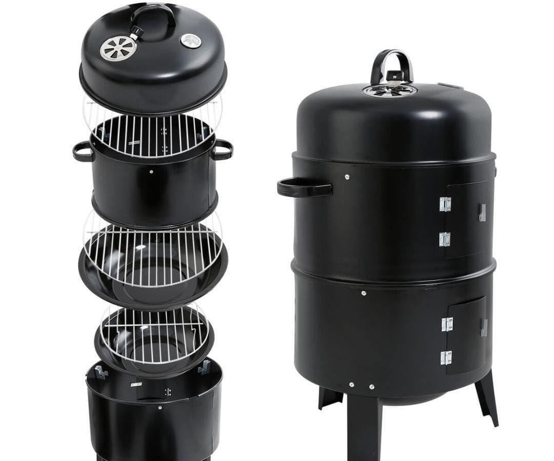Barril Asador de Carbón AN2025 con diseño robusto y estructura en acero
