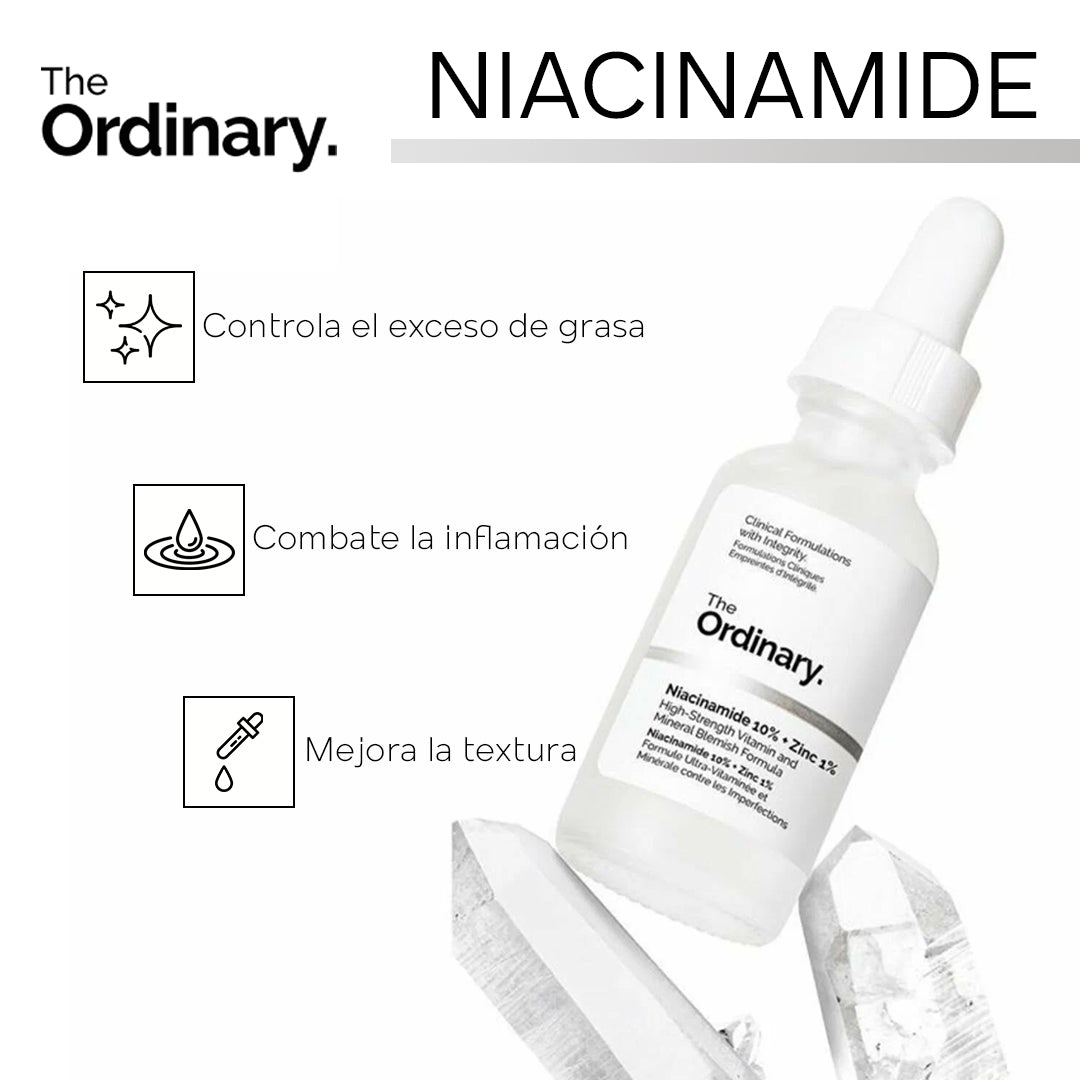 ✨ The Ordinary Niacinamide 10% + Zinc 1% – Equilibra tu Piel y Controla el Brillo