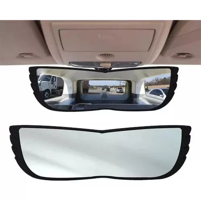 Vista del retrovisor Angel View mostrando ambos puntos ciegos